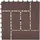 Mendler WPC Bodenfliese Rhone braun 30 x 30 cm 11 St.