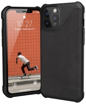 Apple iPhone 12 Pro Max 5G Rugged Case Metropolis LT - Leather Black