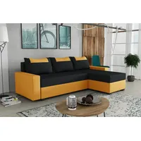 Fun Möbel Ecksofa Schlafsofa Sofa HEDVIG LUX Manila Goldgelb-
