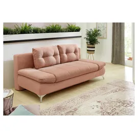 Jockenhöfer Schlafsofa JOCKENHÖFER GRUPPE "Mats", orange (koralle), B:200cm H:92cm T:100cm, Microfaser (92% Polyester, 8% Nylon), Sofas, Schlafsofa, mit verstellbaren Armlehnen, Bettfunktion und Bettkasten