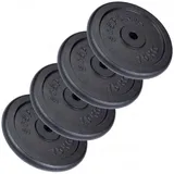 ScSPORTS® Hantelscheiben Set, Hantelgewichte, Fitness Scheiben, Gussscheiben, Gewichte,