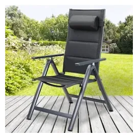 CASARIA Gartenstuhl Bern Premium 69 x 69 x 112,5 cm grau 4 St.