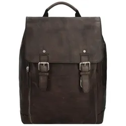 Leonhard Heyden Glasgow Rucksack Leder 38 cm anthracite