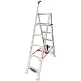 ideoon home Robuste Teleskopleiter 6 Stufen