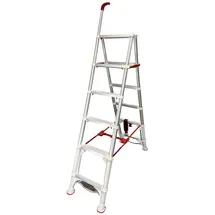 ideoon home Robuste Teleskopleiter 6 Stufen