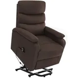 vidaXL Massagesessel Stoff 70 x 99 x 89,5 cm braun