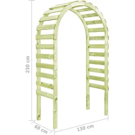 vidaXL Gartenpergola 130 x 60 x 230 cm Kiefernholz