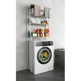 MID.YOU Waschmaschinenschrank Tubas 60 x 24 x 167 cm Weiß