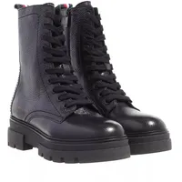 Tommy Hilfiger Monochromatic Damen Kurzstiefel in Schwarz, Größe 41 - Schwarz