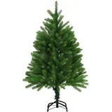 vidaXL Künstlicher Weihnachtsbaum Naturgetreue Nadeln 120 cm Grün