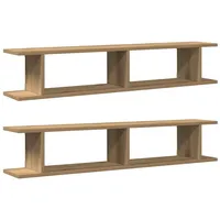 VidaXL Wandregale 2 Stk. Artisan-Eiche 105x18x20 cm Holzwerkstoff