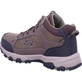 SKECHERS Selmen Melano Trekking Shoes, Chocolate Leather W/Mesh, 45