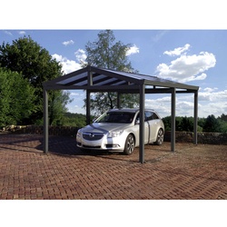 GARDENDREAMS Carport »Satteldachcarport«, B x T x H: 610 x 700 x 303 cm, anthrazit - grau