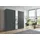 WIMEX Drehtürenschrank London 225 x 208 x 58 cm Schwarz