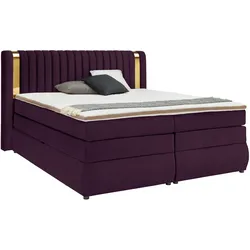 Boxspringbett Minola Gold Pflaume ca. 180x200cm