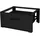 ML-Design Waschmaschinen Untergestell mit Schublade 63x54cm Stahl Schwarz 150kg, Waschmaschinen-unterschrank, Stabiler Waschmaschinensockel, H=31,5cm Podest Erhöhung Unterbau Trockner/kühlschrank