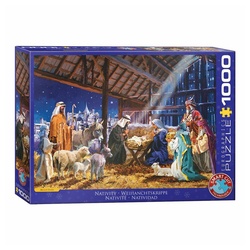 EUROGRAPHICS Puzzle Weihnachtskrippe, 1000 Puzzleteile bunt