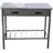 Westerholt Beistelltisch 100 x 50 cm Edelstahl Silber