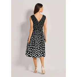 Madeleine Tupfenkleid Midikleid Schwarz 36