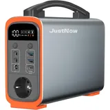 JustNow GT200 mobile Powerstation 240W / 240Wh LiFePo4 Batterie Generator Stromspeicher mit AC/DC/USB/PD 60W