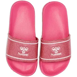 hummel Pool Slide Glitter Badelatschen Mädchen 3574 - raspberry 32