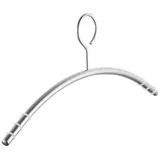 SOTech Design Kleiderbügel mit Antirutsch Ringen Edelstahl Gebürstet Ø12 mm x 433 mm Rundrohr mit Öse