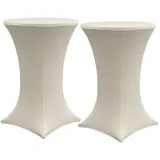 Trutzholm Stehtischhusse Beige Ø 60 cm 2er Set