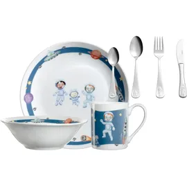 LEONARDO Kindergeschirr Set mit Besteck BAMBINI AVVENTURA
