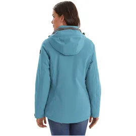 KILLTEC Damen Outdoorjacke Funktionsjacke mit abzippbarer Kapuze KOW 140 WMN Jckt wasserdicht, Winddicht, atmungsaktiv 00841-sturmblau 42