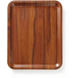 amerbox HENDI Serviertablett, rechteckig, rutschfest, laminiert, AmerBox, Mahagoni, 460x360mm