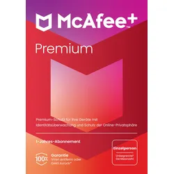 McAfee Plus Premium Sicherheitssoftware, 1 Jahr Schutz