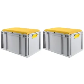 Proregal Eurobox NextGen Seat Box 36,5 x 40 x 60 cm 2-tlg. gelb
