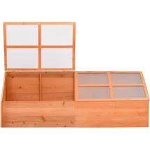 vidaXL Frühbeet Holz 180 x 57 x 62 cm braun