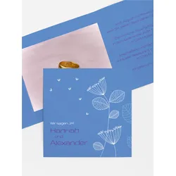 Hochzeitseinladung selbst gestalten mit Spruch und Fotos im Onlinedesigner bei Meine-Kartenmanufaktur.de