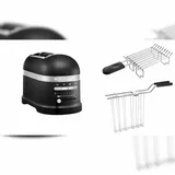 KitchenAid Artisan Toaster 5KMT2204 EBK inkl. Brötchenaufsatz gusseisen schwarz