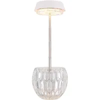 GLOBO Lighting - Tischlampe Tischleuchte Nachttischleuchte LED Touchdimmer Edelstahl