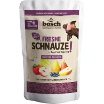 Bosch Tiernahrung Bosch Freshe Schnauze - Fruchtiger Obstgarten 1 x 200 g | Topping für Hundefutter | Für Trockenfutter und Nassfutter geeignet | mit frischen Äpfeln, Birnen & Blaubeeren