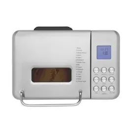 h.koenig BAKE440 Brotmaschine, 15 Programme, 3 Brotgrößen, bis zu 1 kg Brot, Startvorwahl/Warmhaltefunktion, abnehmbarer Behälter, antihaftbeschichtet, LCD-Display, 600 W