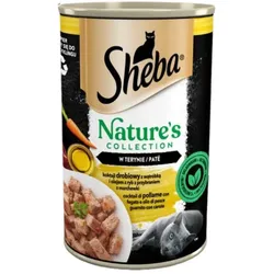 SHEBA 400 g Nature's Collection Geflügelcocktail mit Leber und Fischöl, garniert mit Karotten in Tarte Tatin