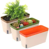 luxuskollektion Pflanztopf 3er Set 27 x 27 x 27 cm Grün