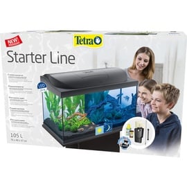 Tetra Starter Line LED, 105l Aquarium, schwarz