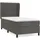 vidaXL Boxspringbett 100 x 200 cm Dunkelgrau