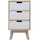 Mobili Rebecca Rebecca Mobili Kommode Schrank 3 Schubladen, Holz, 27x60x35 cm, Schlafzimmer, Nachttische