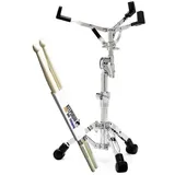 Sonor SS-4000 Snareständer mit Drumsticks, Instrumentenständer + Halter, Silber