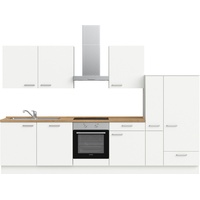 nobilia® elements Küchenzeile ""elements basic"«, vormontiert, Ausrichtung wählbar, Breite 330 cm, ohne E-Geräte