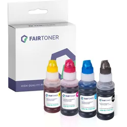 4er Multipack Set kompatibel für Epson Ecotank 103 Tintentanks