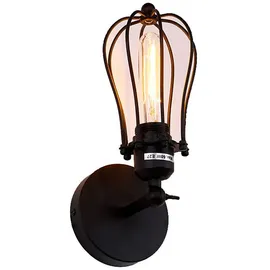 EDM Vintage 32105 E27, 60w Wandleuchte - Black - One Size