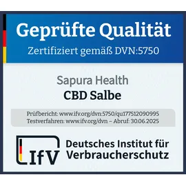 SAPURA Hautcreme CBD Wärmesalbe 50 ml