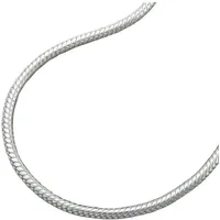 GALLAY Kette 1,3mm runde Schlangenkette Silber