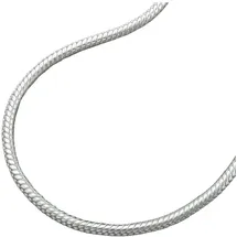 GALLAY Kette 1,3mm runde Schlangenkette Silber